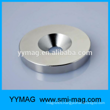 China alibaba neodymium round door holder magnet with hole